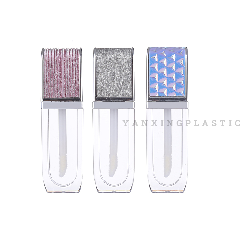 FLAT Square Lip Tube สีลิปกลอสขวด 8-10ml Lip Glaze ลิปกลอสที่ว่างเปล่าขวดสามารถ DIY พิมพ์และปรับแต่งโลโก้